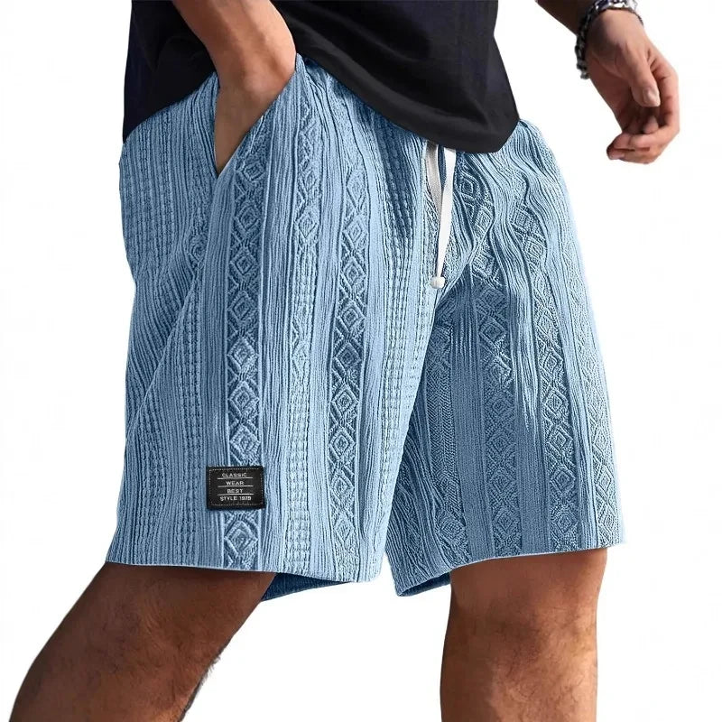 Geometric Jacquard Shorts