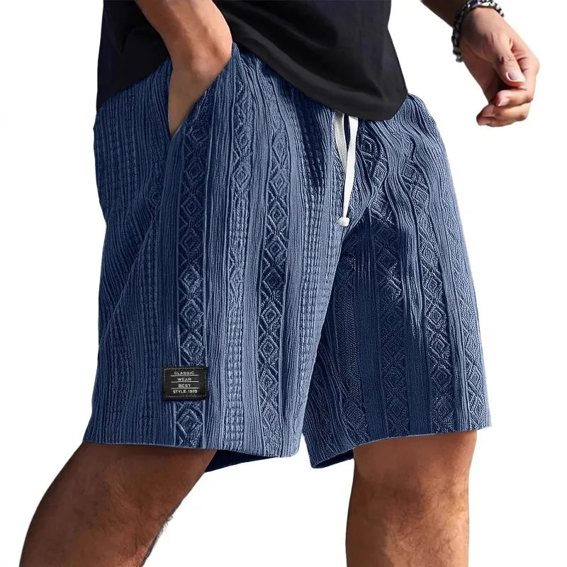 Geometric Jacquard Shorts
