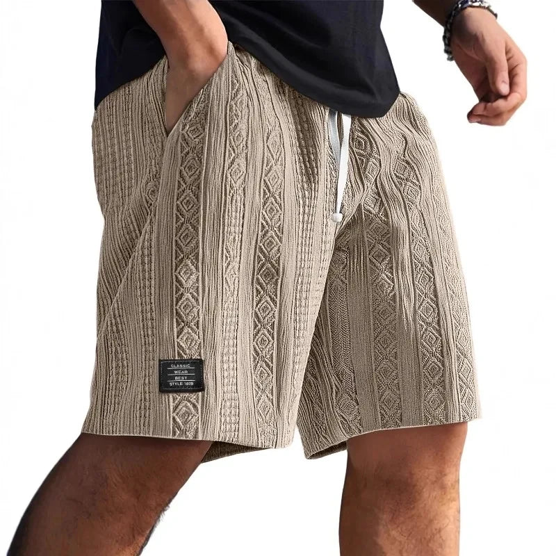 Geometric Jacquard Shorts