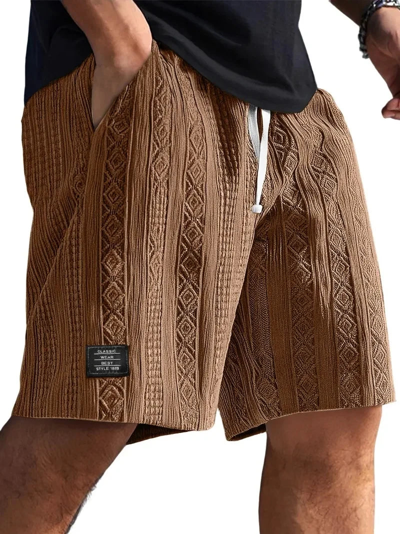 Geometric Jacquard Shorts