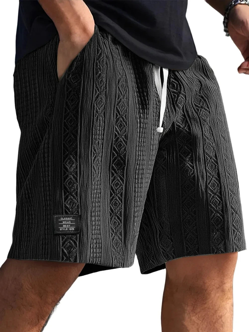 Geometric Jacquard Shorts