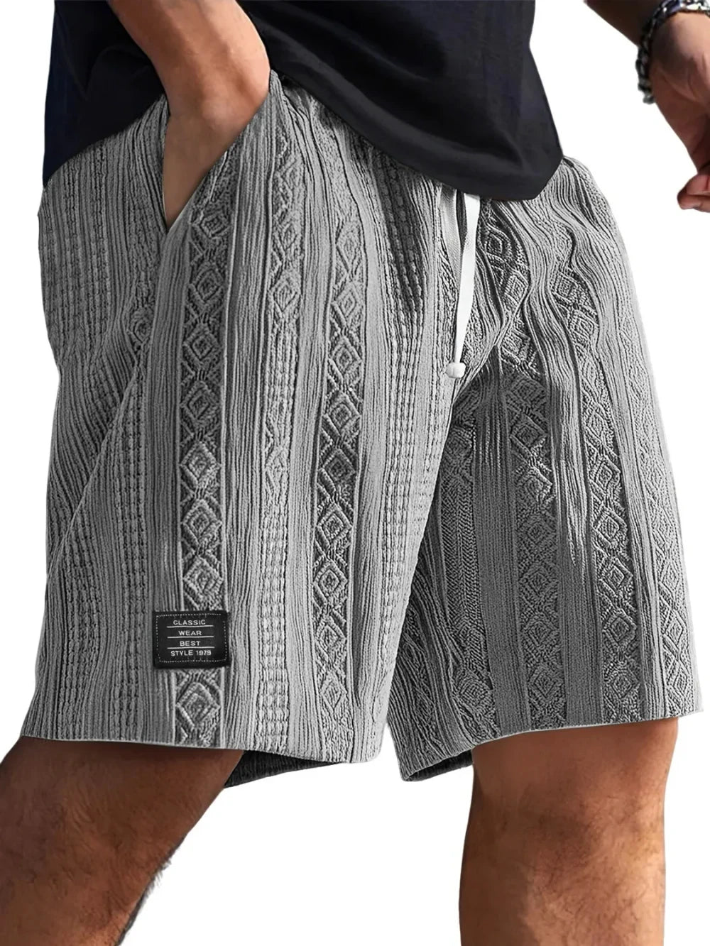 Geometric Jacquard Shorts