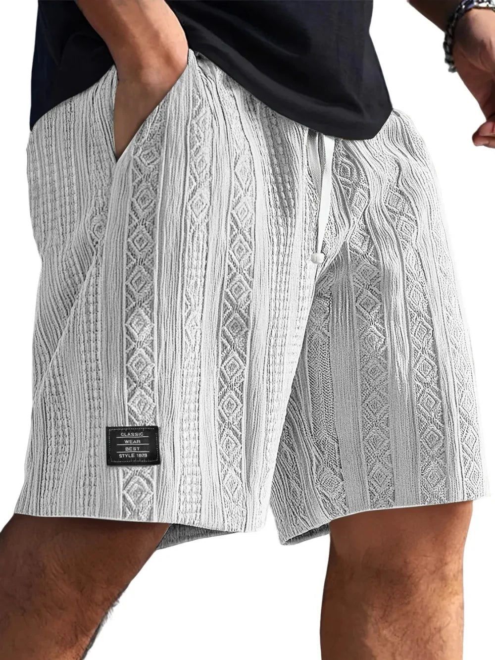 Geometric Jacquard Shorts