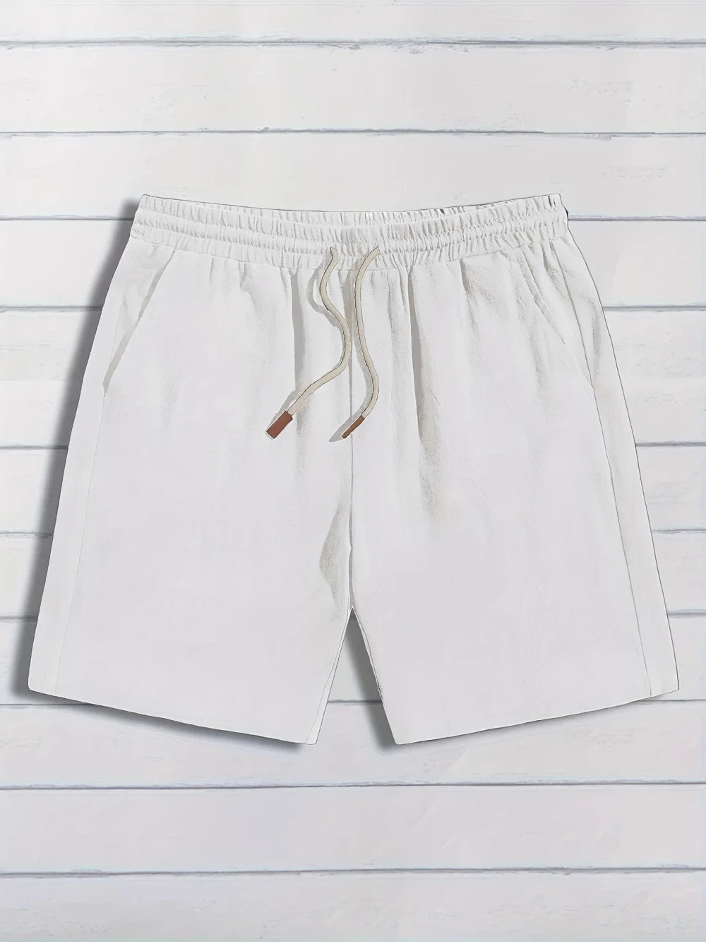 Linen Blend Casual Shorts