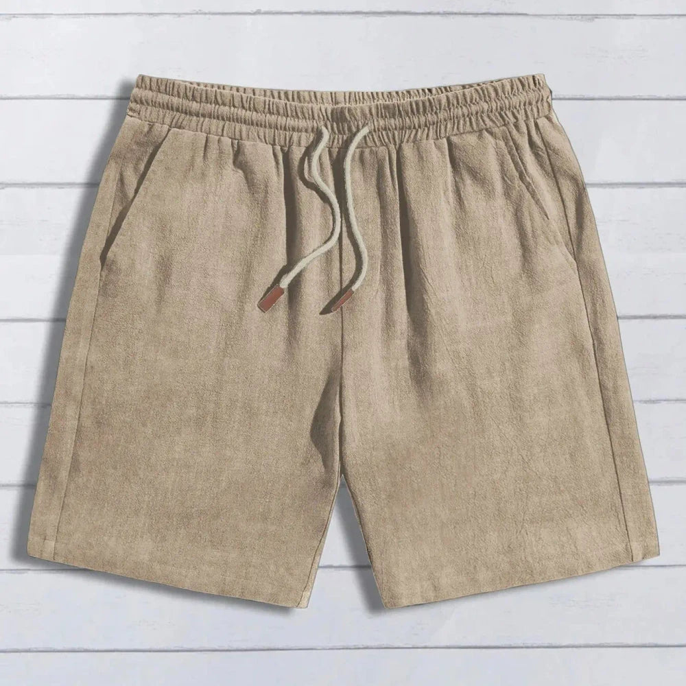 Linen Blend Casual Shorts