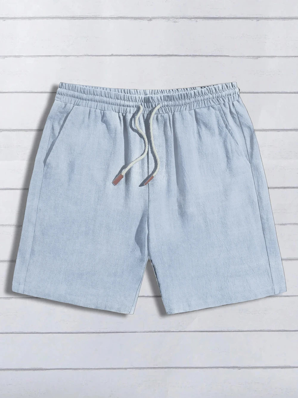 Linen Blend Casual Shorts