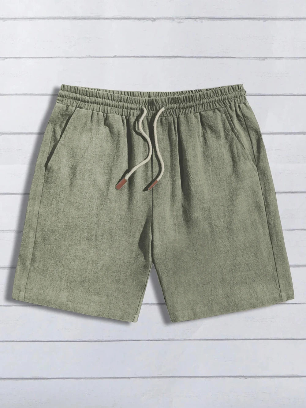 Linen Blend Casual Shorts