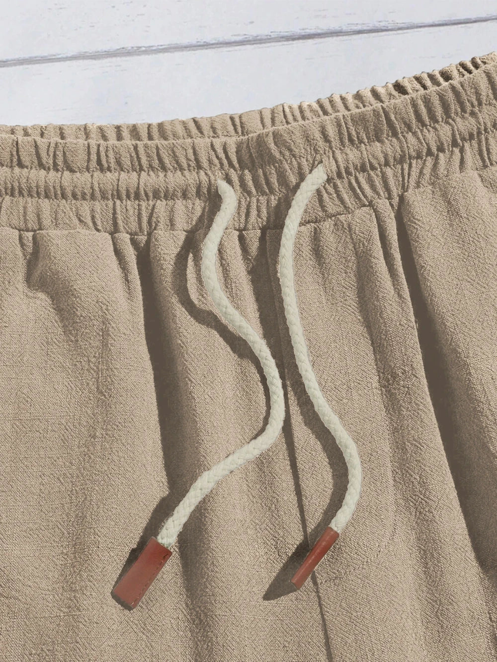 Linen Blend Casual Shorts