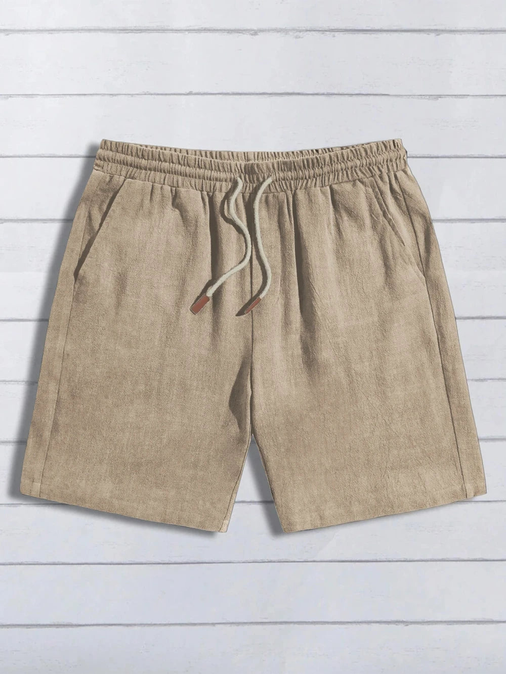 Linen Blend Casual Shorts