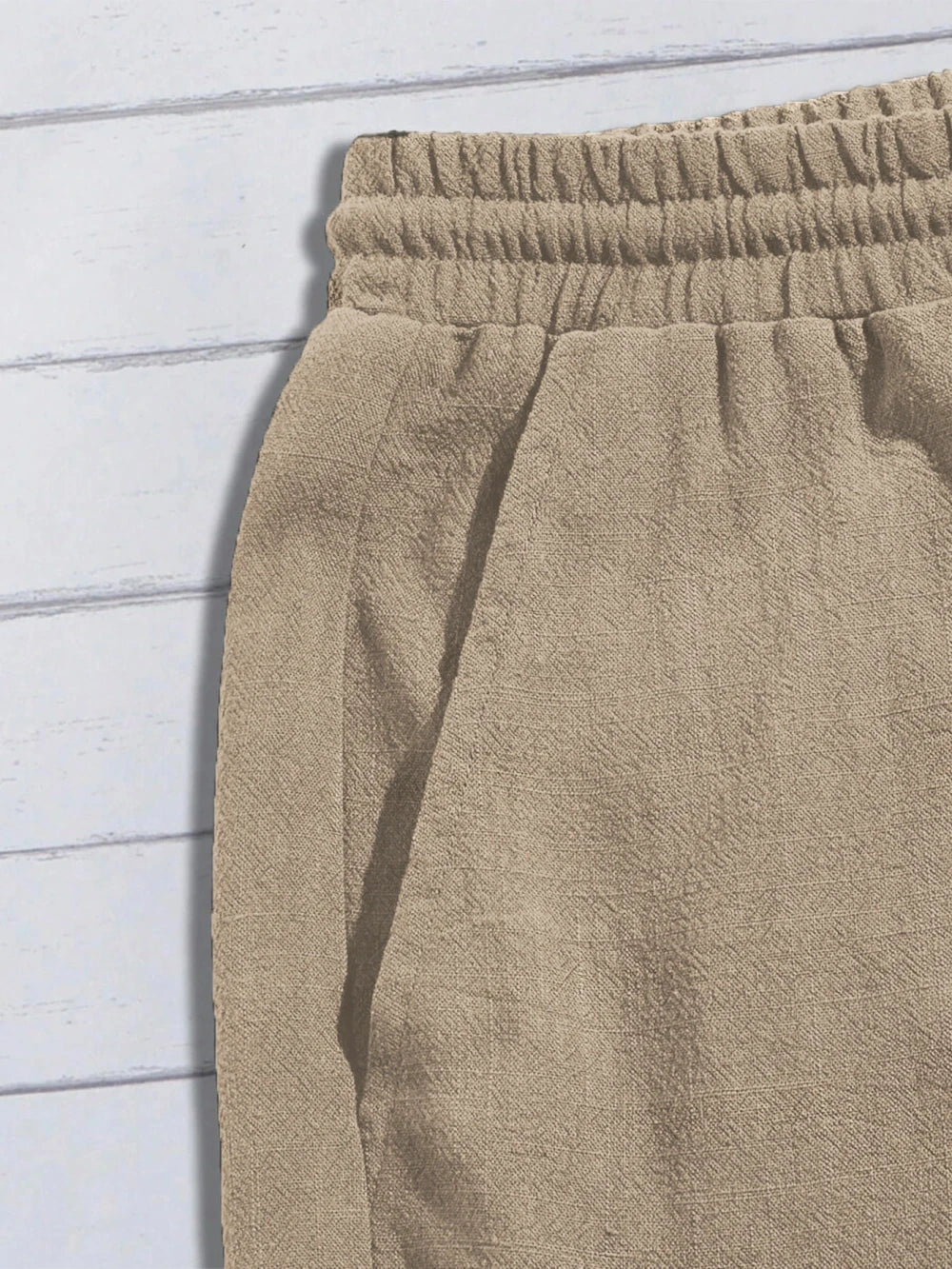 Linen Blend Casual Shorts