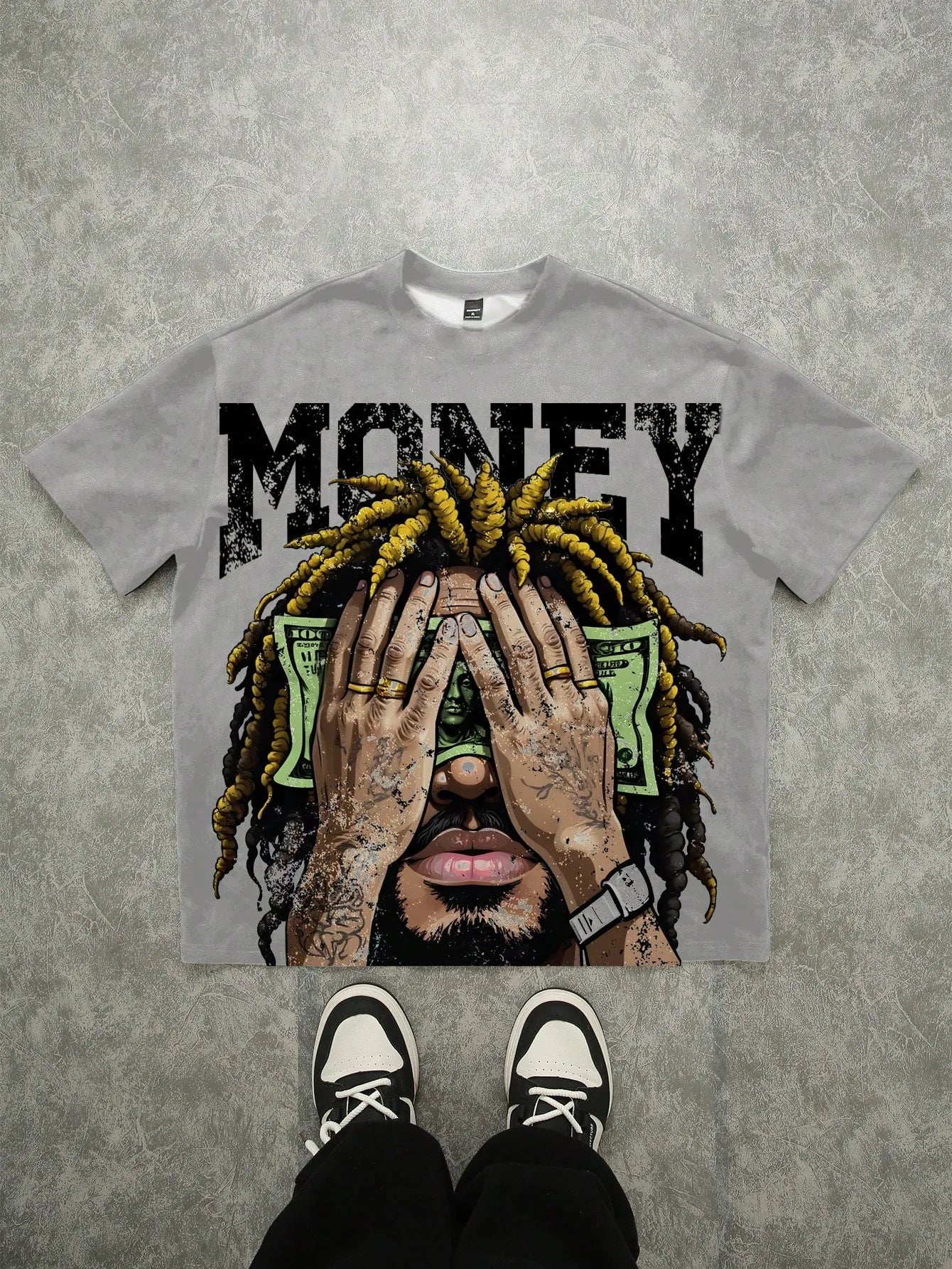 3D Letter Print Tee