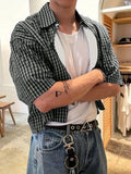 Checkered Crop Shirt