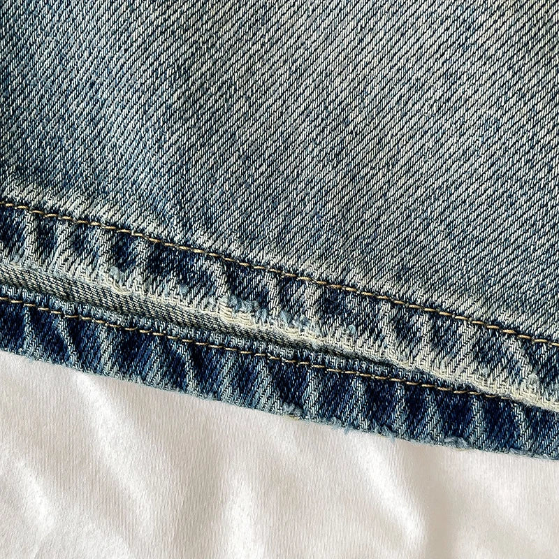 Retro High Waist Denim Shorts