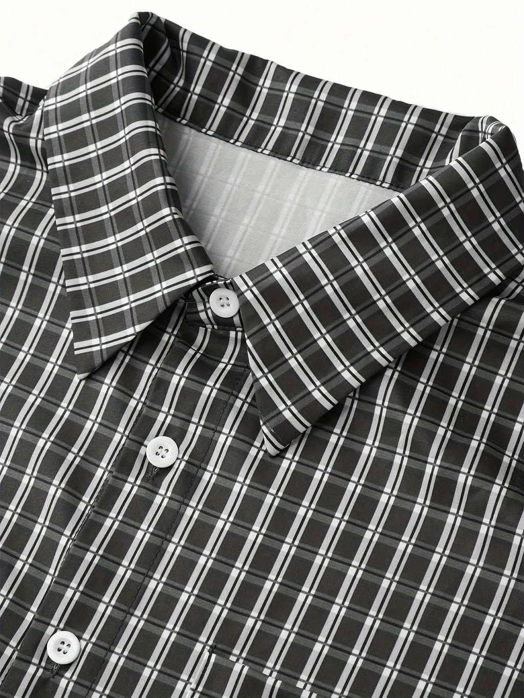 Checkered Crop Shirt