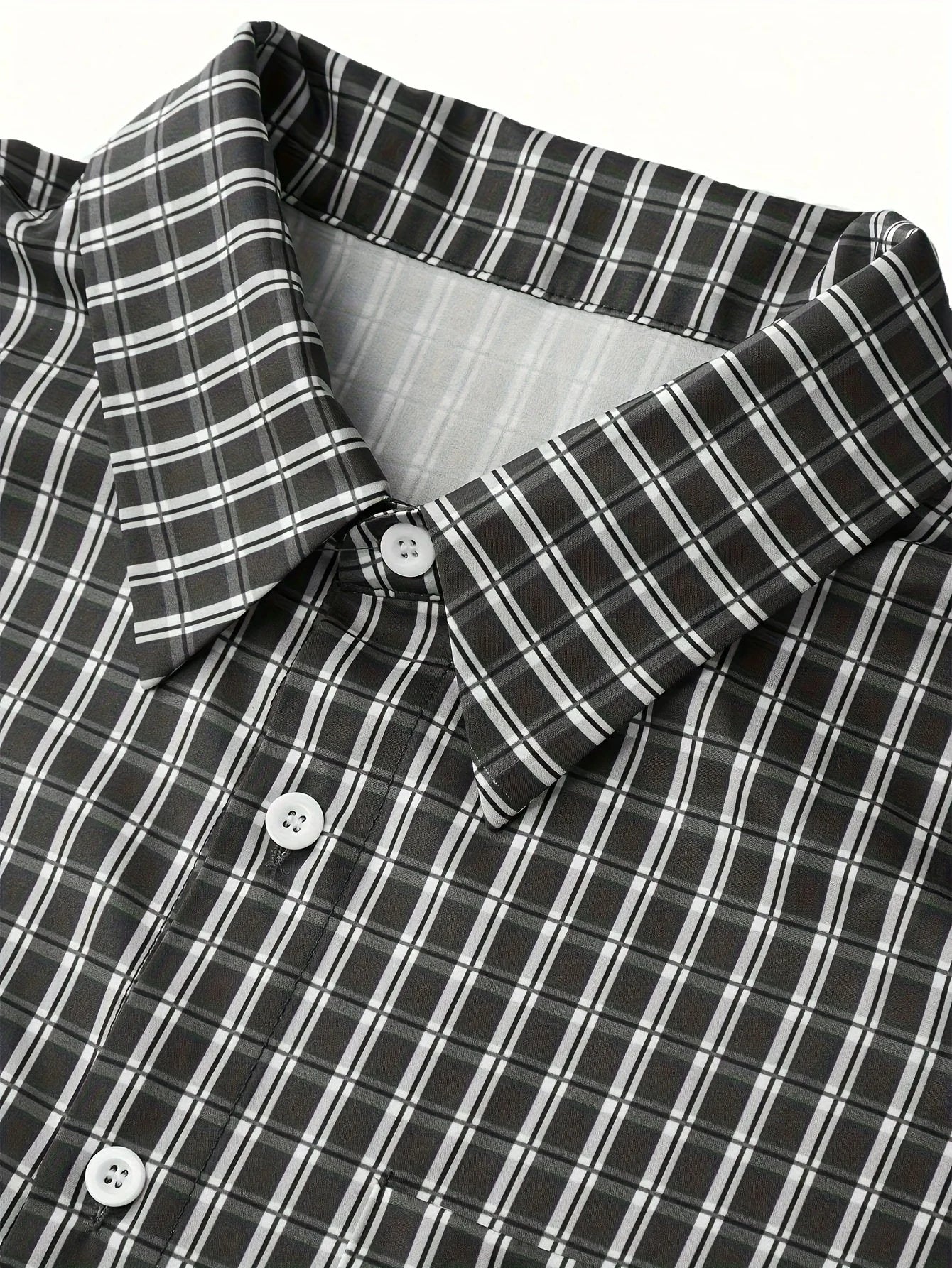 Checkered Crop Shirt