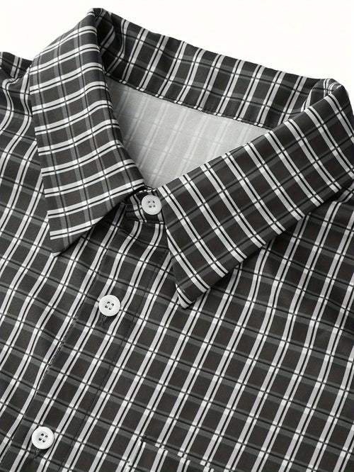 Checkered Crop Shirt