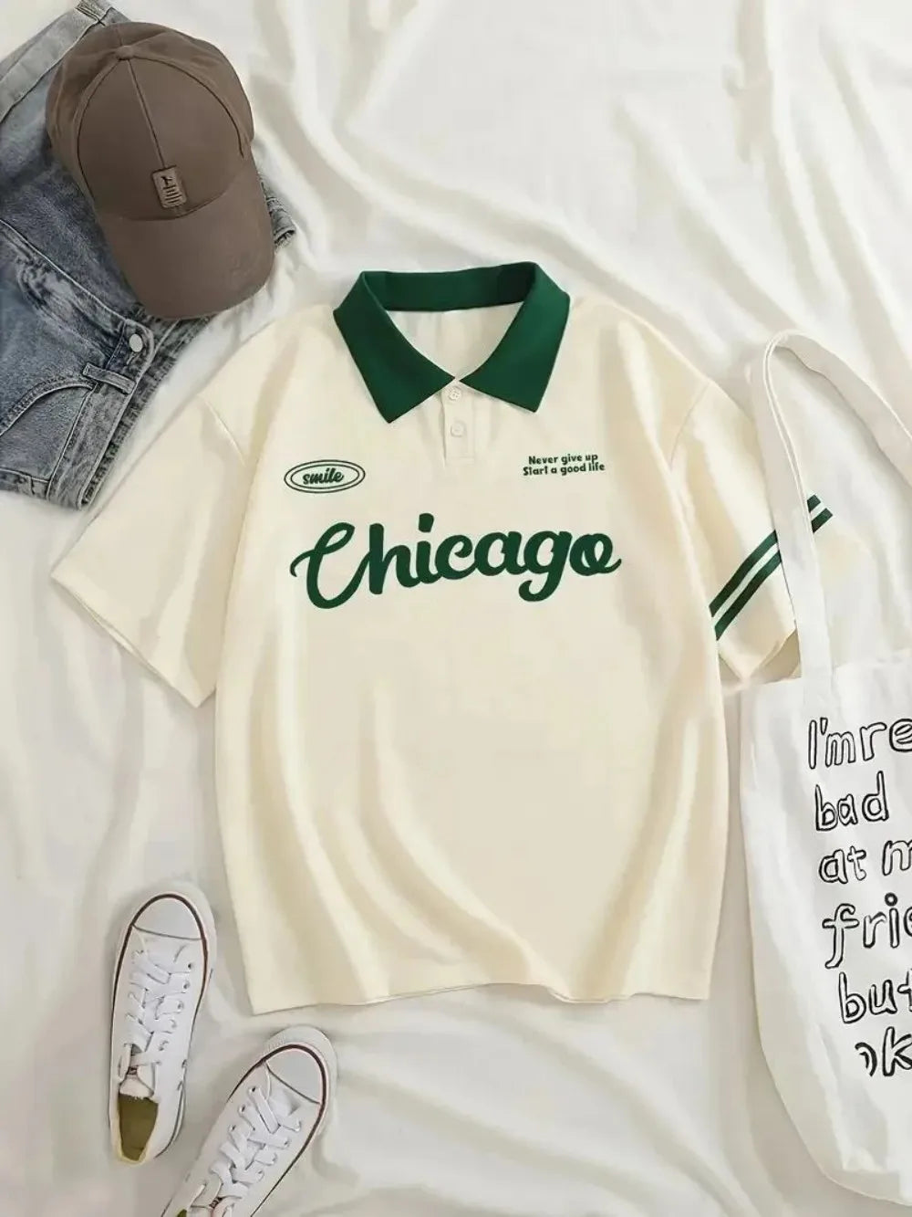Sport Letter Polo Tee