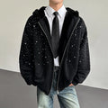 Diamond Zip Hoodie
