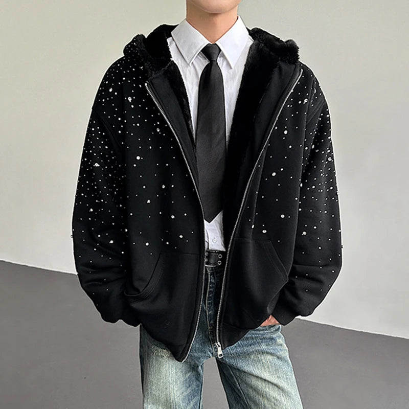 Diamond Zip Hoodie