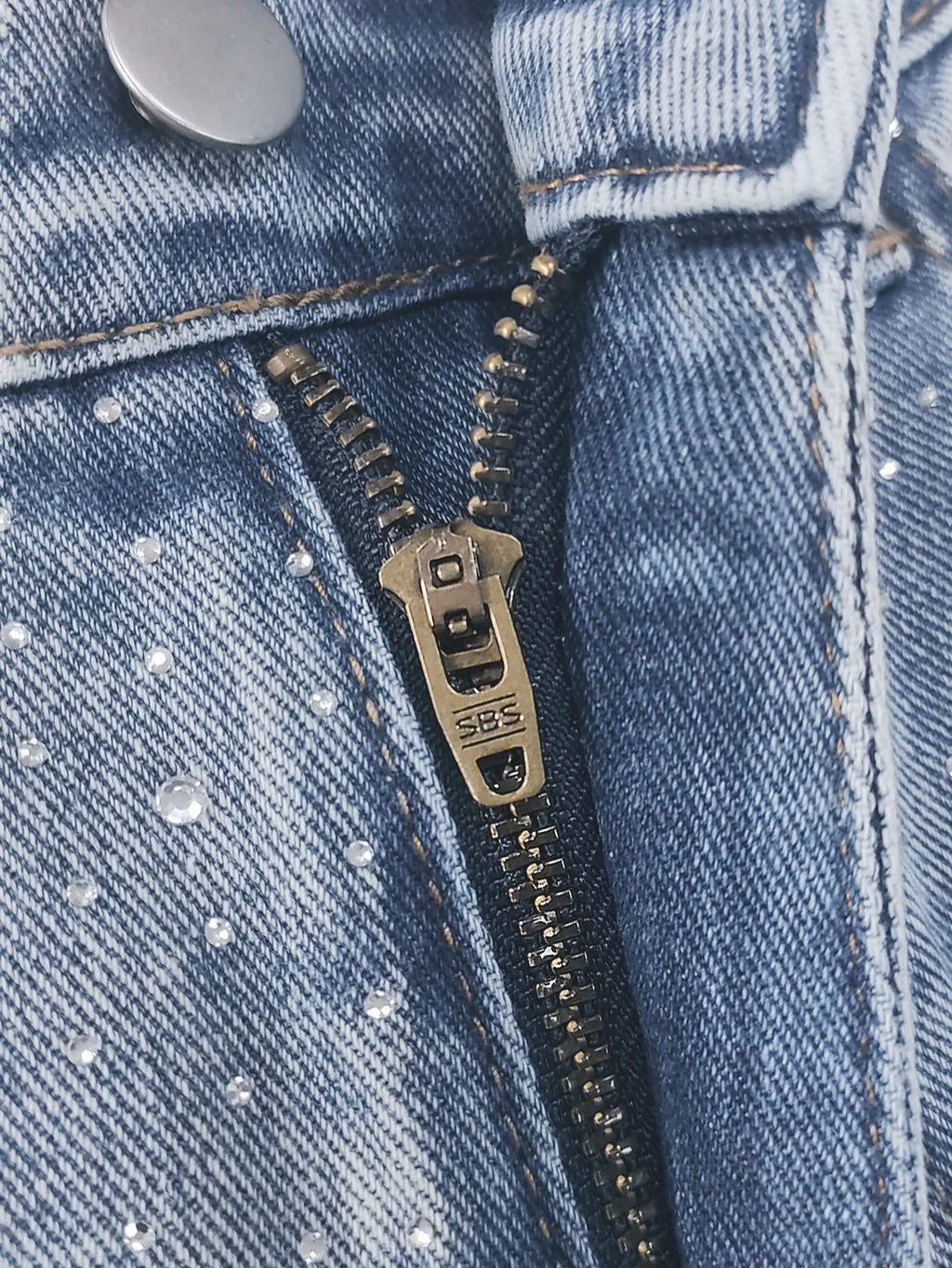 Y2K Rhinestone Wide Leg Jeans