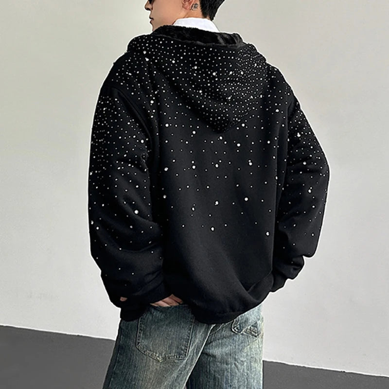 Diamond Zip Hoodie
