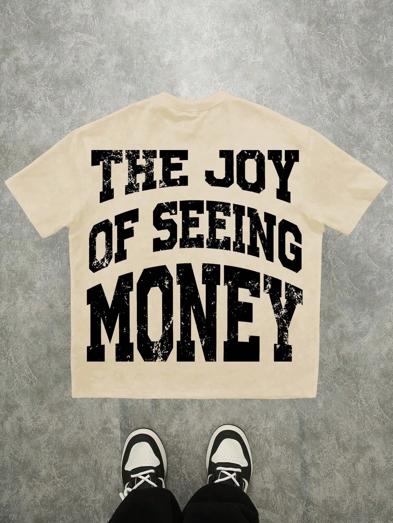 3D Letter Print Tee