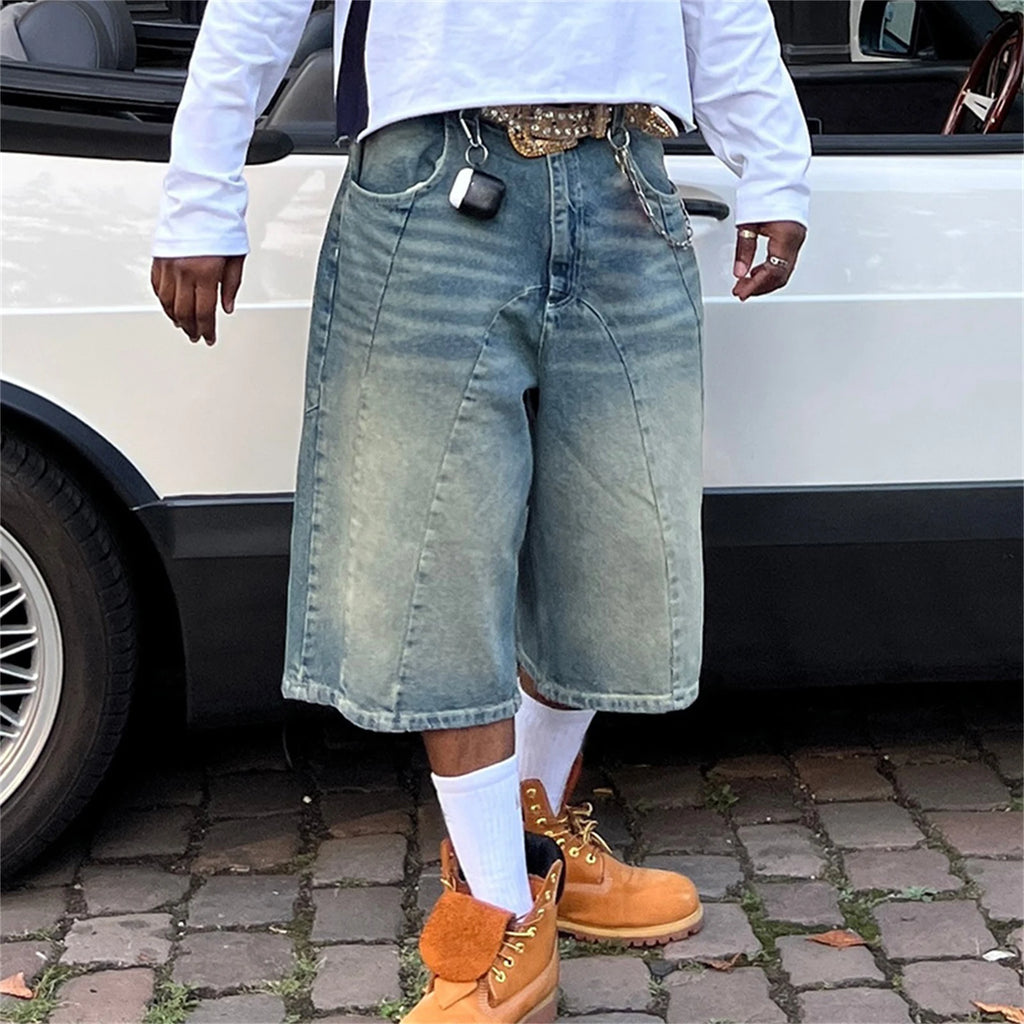Carpenter Hip Hop Denim Shorts