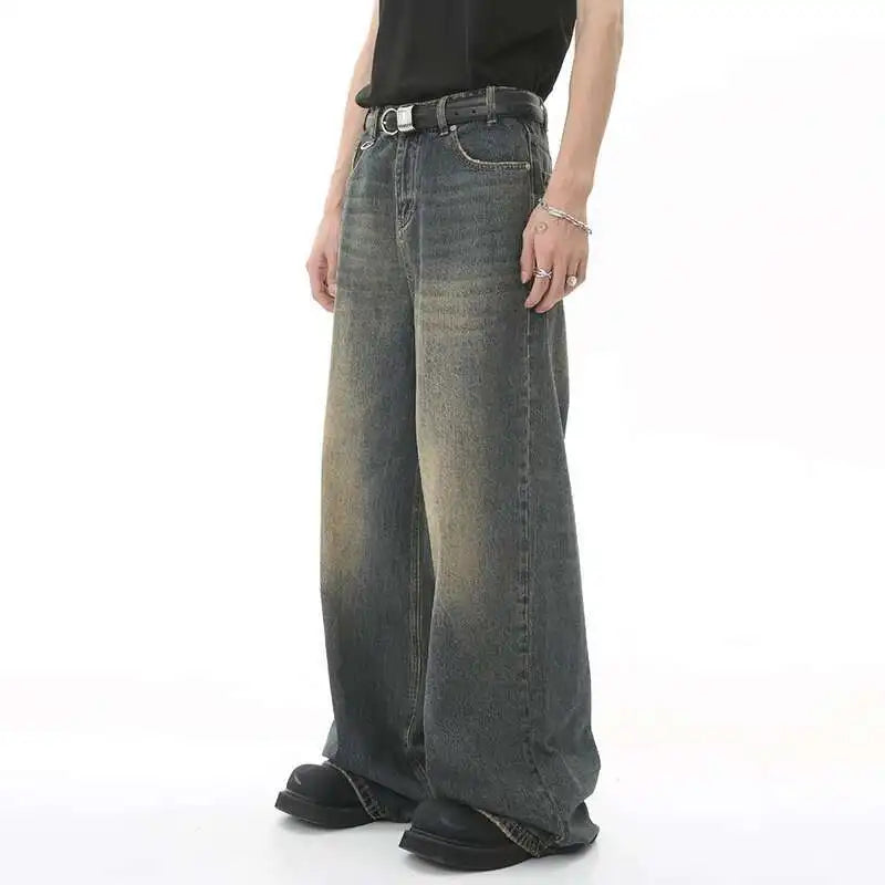 Camo Print Wide Leg Jeans