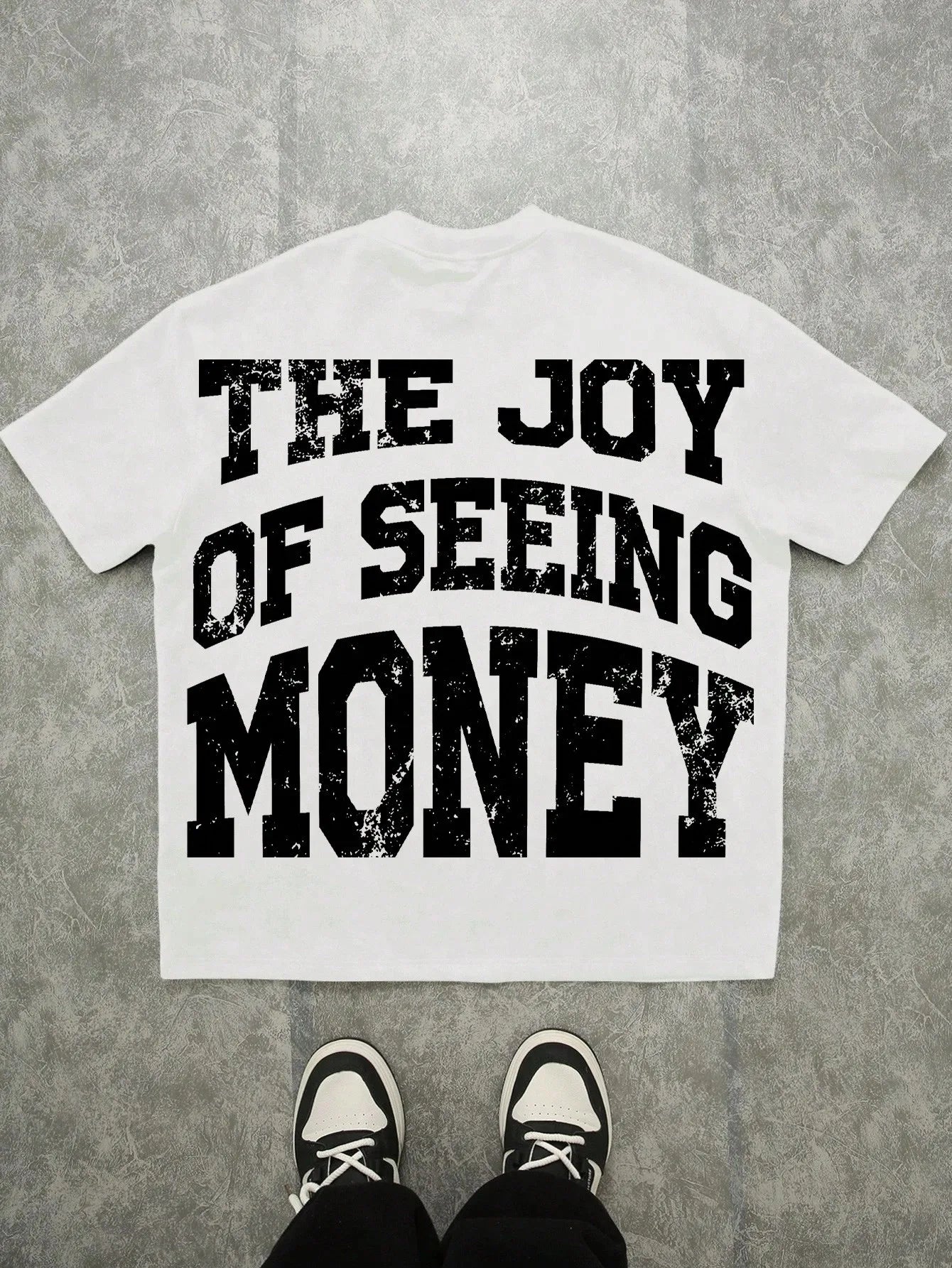 3D Letter Print Tee
