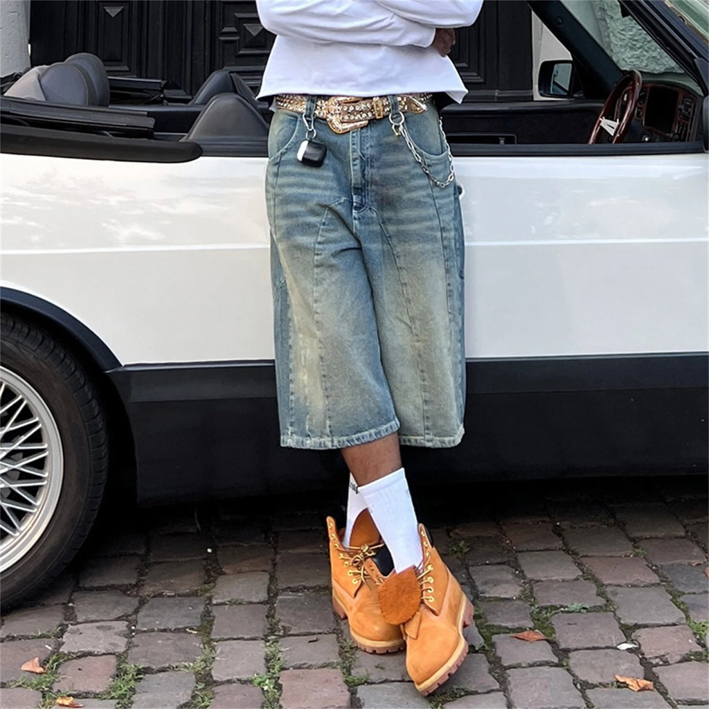 Carpenter Hip Hop Denim Shorts