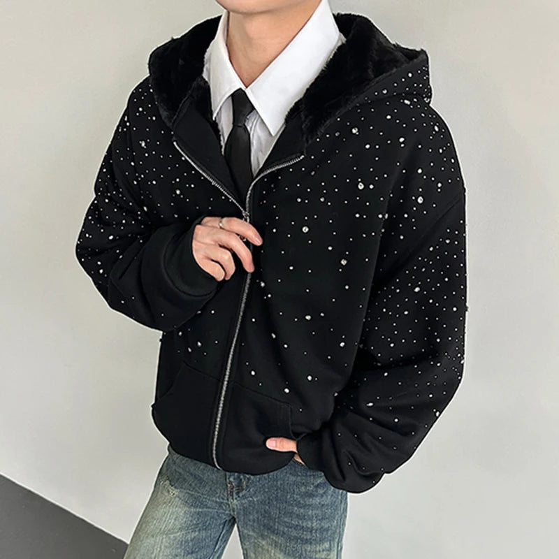 Diamond Zip Hoodie