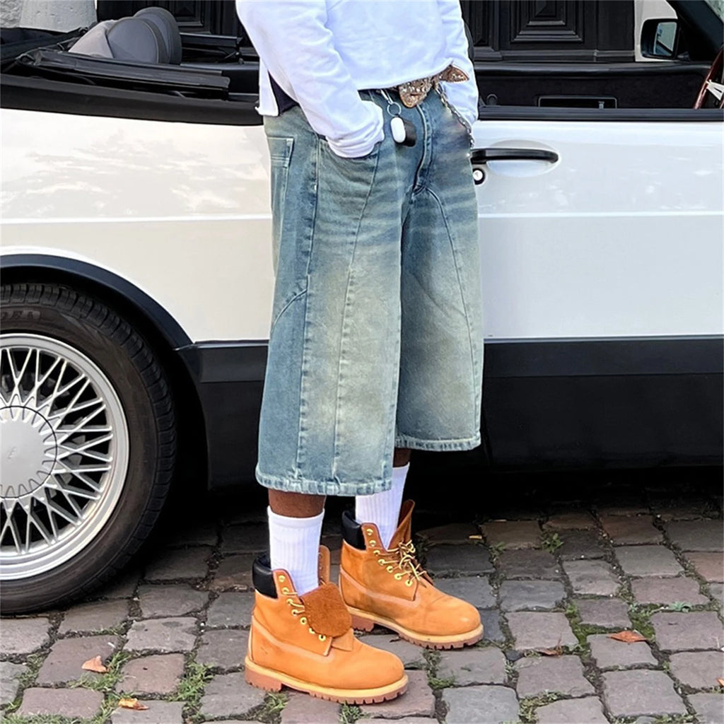 Carpenter Hip Hop Denim Shorts