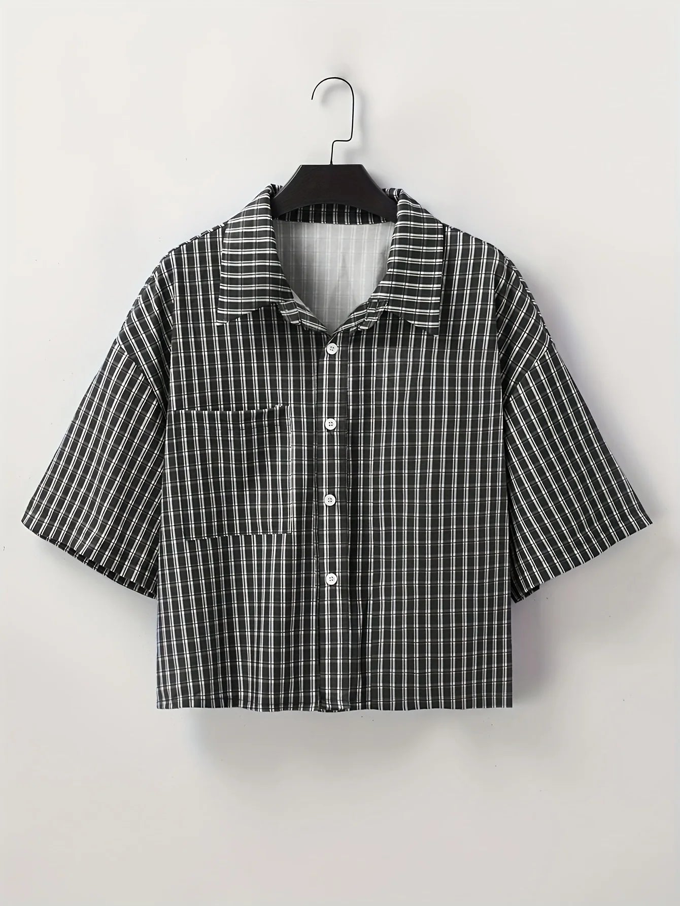 Checkered Crop Shirt