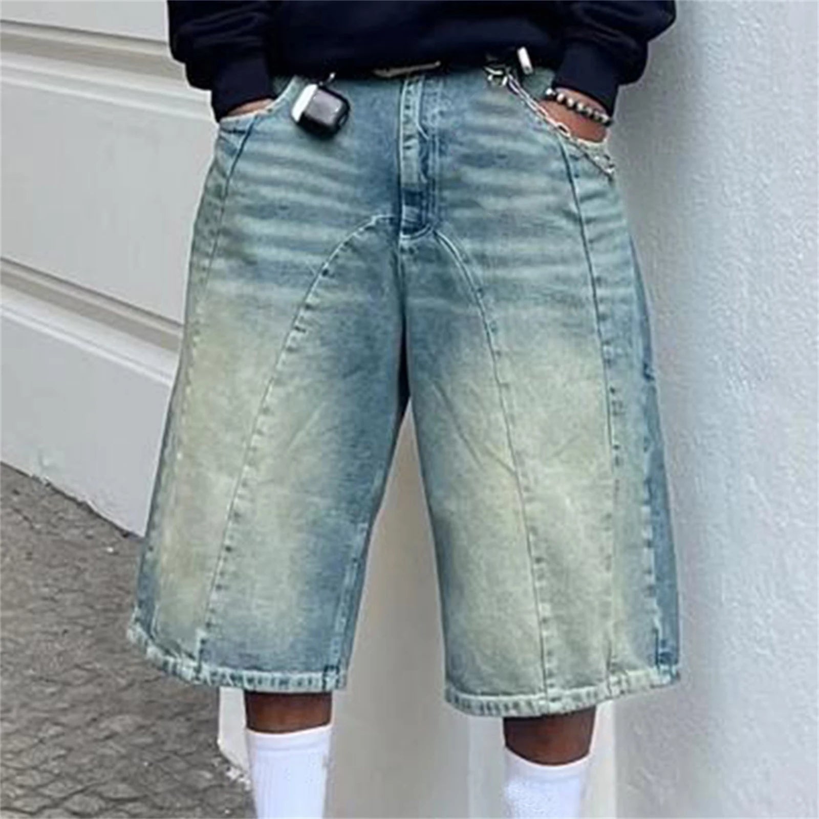 Carpenter Hip Hop Denim Shorts