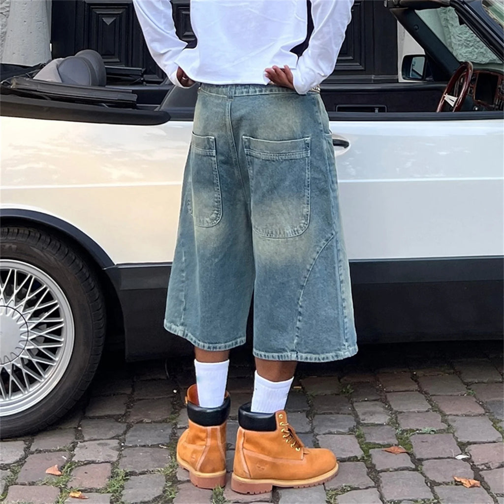 Carpenter Hip Hop Denim Shorts