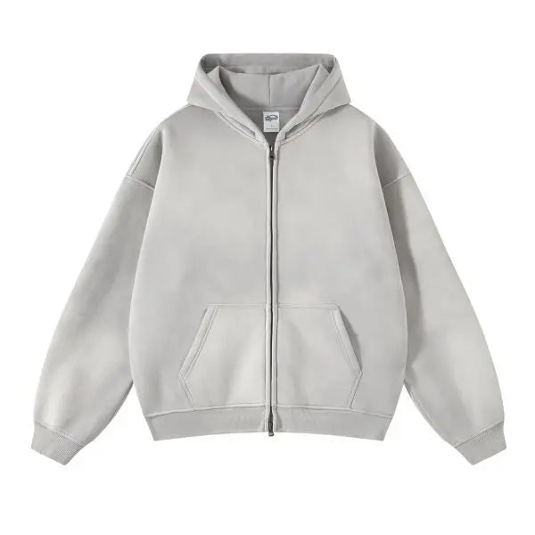 Waxed Vintage Zip Hoodie